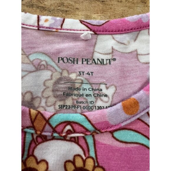 Posh Peanut Unicorn Vibes Short Sleeve Ruffled Twirl Dress 3T/4T - Picture 5 of 5